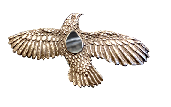 Bird of Prey Silver Hat Jewelry Pin