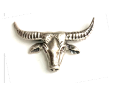 Water Buffalo Longhorn Silver