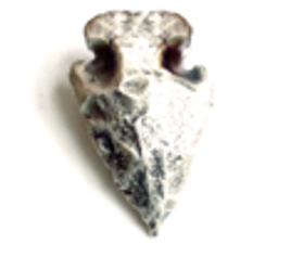 Carved and Cast Silver Oxy Arrowhead