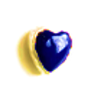 Lapis Heart Hat Stud - GP