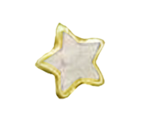 Mother of pearl gold plated silver Star Pin