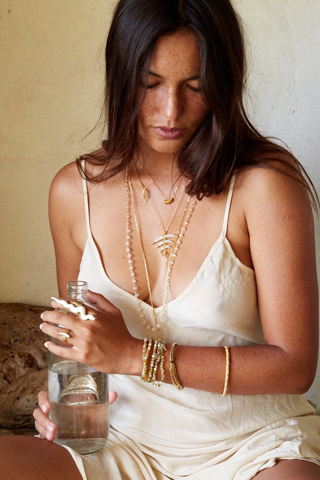 True Tribal and Lunar Paua Shell Pendant Necklace