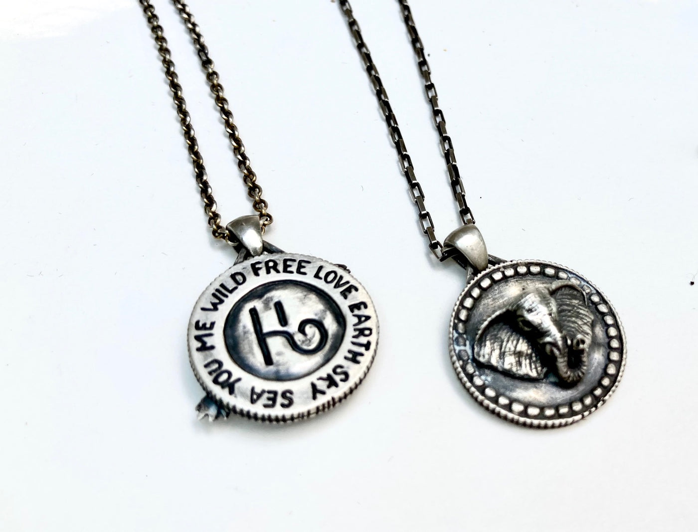 Elephant Currency Pendant Necklace