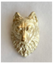 Wolf Pin - Golden