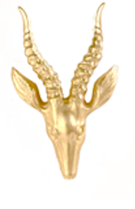 Large Golden Impala Pin