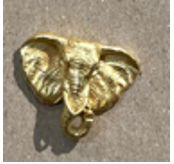 Medium Golden Elephant Pin