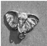 Medium Silver Elephant Pin