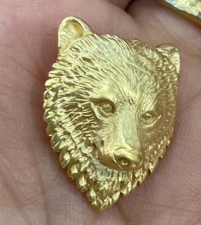 Bear Pin-Golden
